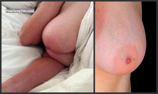 Tit Flash: My Tanlined Very Big Tits - Fiona from United States